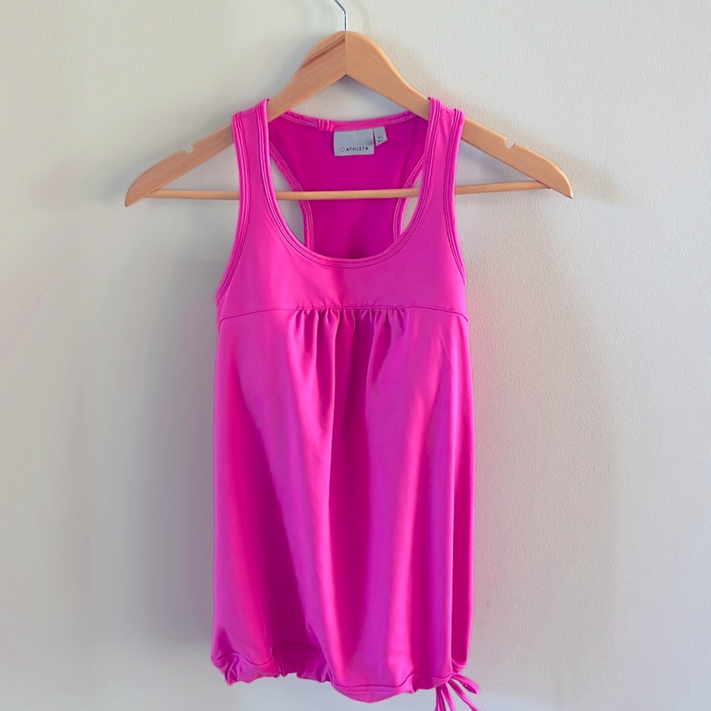 Athleta workout tank top in pink, like-new condition!